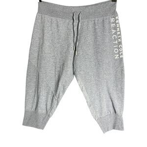 Women's Kenneth Cole Reaction Gray Cropped Sweatpants Active Loungewear XL